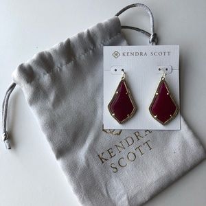 Kendra Scott Cranberry Alex Hoop Earrings